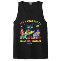 It's A Good Day To Teach Tiny Humans PreK Cat Teacher Lover PosiCharge Competitor Tank