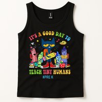 It's A Good Day To Teach Tiny Humans PreK Cat Teacher Lover Tank Top