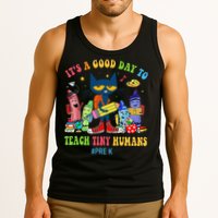It's A Good Day To Teach Tiny Humans PreK Cat Teacher Lover Tank Top