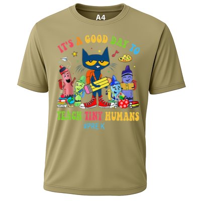 It's A Good Day To Teach Tiny Humans PreK Cat Teacher Lover Performance Shirt