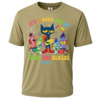 It's A Good Day To Teach Tiny Humans PreK Cat Teacher Lover Performance Shirt