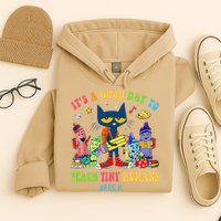 It's A Good Day To Teach Tiny Humans PreK Cat Teacher Lover Hoodie