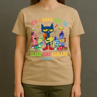 It's A Good Day To Teach Tiny Humans PreK Cat Teacher Lover T-Shirt