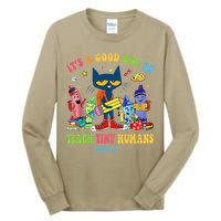 It's A Good Day To Teach Tiny Humans PreK Cat Teacher Lover Tall Long Sleeve T-Shirt