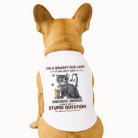 IM A Grumpy Old Lady If You DonT Want Sarcastic Answer Cat Doggie Tank