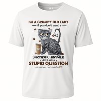 IM A Grumpy Old Lady If You DonT Want Sarcastic Answer Cat Performance Shirt