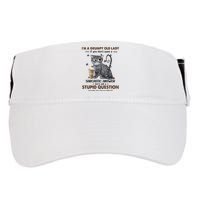 IM A Grumpy Old Lady If You DonT Want Sarcastic Answer Cat Adult Drive Performance Visor