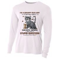 IM A Grumpy Old Lady If You DonT Want Sarcastic Answer Cat Cooling Performance Long Sleeve Crew