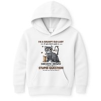IM A Grumpy Old Lady If You DonT Want Sarcastic Answer Cat Kids Hoodie