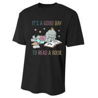 ItS A Good Day To Read A Book Performance Sprint T-Shirt