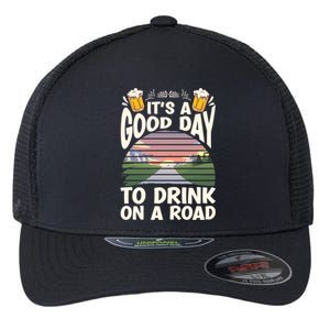 It's A Good Day To On A Road Trip Beer Ing Humour Gift Flexfit Unipanel Trucker Cap