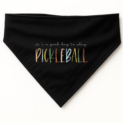 It's A Good Days To Play Pickleball Dink Player Pickleball USA-Made Doggie Bandana
