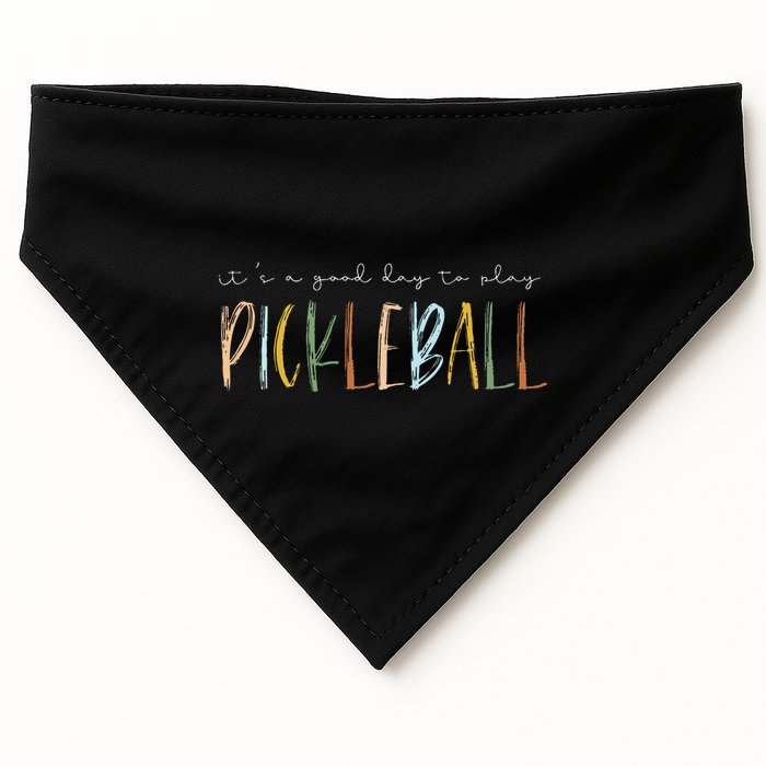 It's A Good Days To Play Pickleball Dink Player Pickleball USA-Made Doggie Bandana