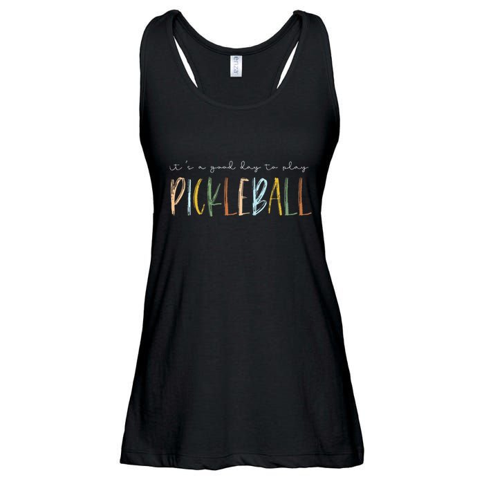 It's A Good Days To Play Pickleball Dink Player Pickleball Ladies Essential Flowy Tank