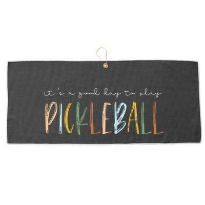 It's A Good Days To Play Pickleball Dink Player Pickleball Large Microfiber Waffle Golf Towel