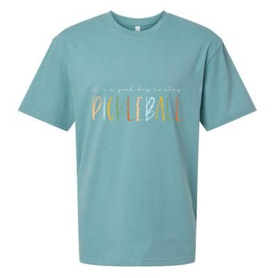 It's A Good Days To Play Pickleball Dink Player Pickleball Sueded Cloud Jersey T-Shirt