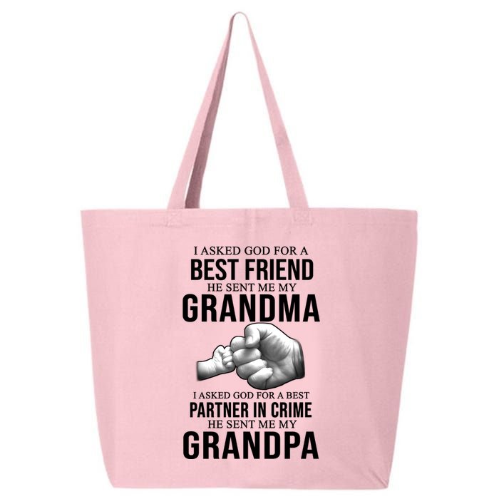 I Asked God For A Best Friend He Sent Me My Grandma 25L Jumbo Tote