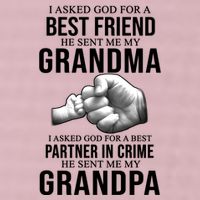 I Asked God For A Best Friend He Sent Me My Grandma 25L Jumbo Tote