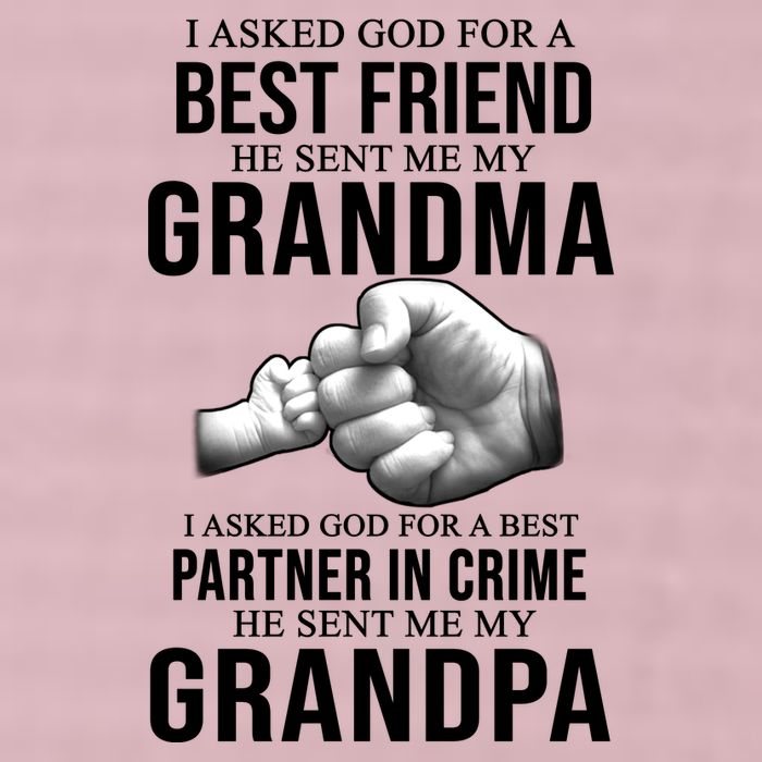 I Asked God For A Best Friend He Sent Me My Grandma 25L Jumbo Tote