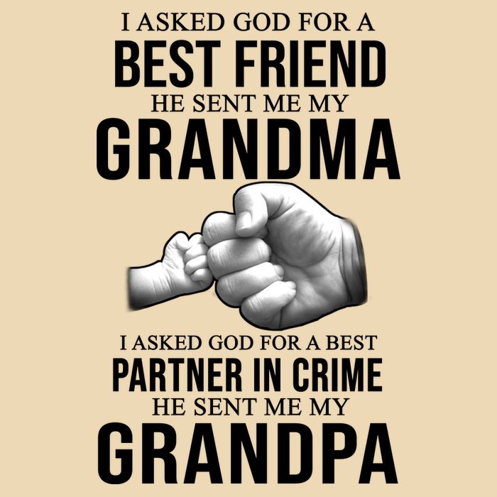I Asked God For A Best Friend He Sent Me My Grandma Zip Tote Bag