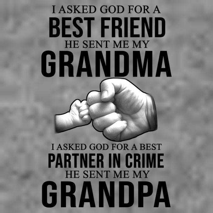 I Asked God For A Best Friend He Sent Me My Grandma Sustainable Beanie