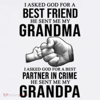 I Asked God For A Best Friend He Sent Me My Grandma Cool Comfort Performance Bucket Hat