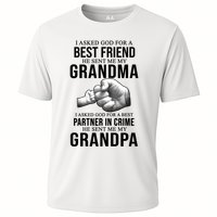 I Asked God For A Best Friend He Sent Me My Grandma Cooling Performance Crew T-Shirt