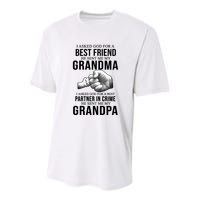 I Asked God For A Best Friend He Sent Me My Grandma Youth Performance Sprint T-Shirt