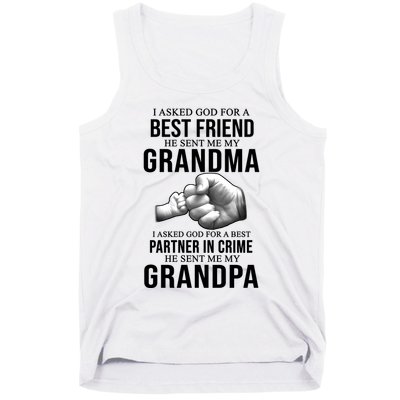 I Asked God For A Best Friend He Sent Me My Grandma Tank Top