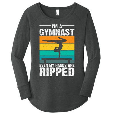 IM A Gymnast Even My Hands Are Ripped Women's Perfect Tri Tunic Long Sleeve Shirt