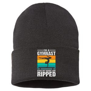 IM A Gymnast Even My Hands Are Ripped Sustainable Knit Beanie