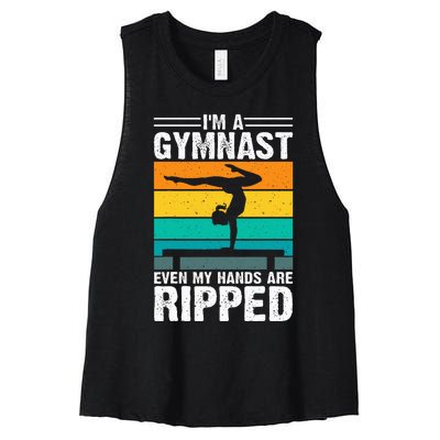 IM A Gymnast Even My Hands Are Ripped Women's Racerback Cropped Tank