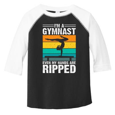 IM A Gymnast Even My Hands Are Ripped Toddler Fine Jersey T-Shirt