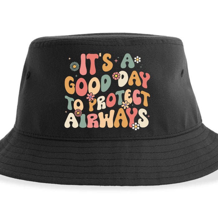 Its A Good Day To Protect Airways Respiratory Therapist Sustainable Bucket Hat