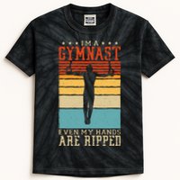 IM A Gymnast Even My Hands Are Ripped Gymnastic Kids Tie-Dye T-Shirt