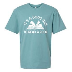 It’S A Good Day To Read A Book Lovers Library Reading Sueded Cloud Jersey T-Shirt