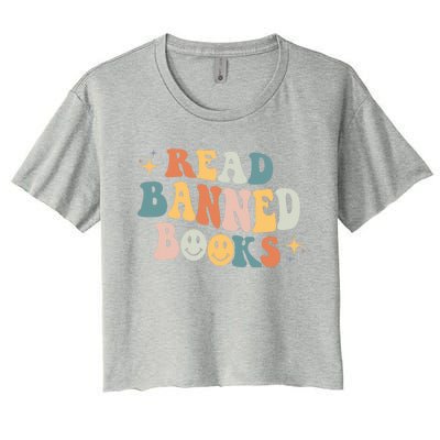 It's A Good Day To Read Banned Books Retro Literature Poet Gift Women's Crop Top Tee