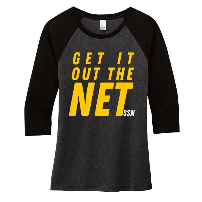 Iowa Apparel Get It Out The Net Ssn Women's Tri-Blend 3/4-Sleeve Raglan Shirt