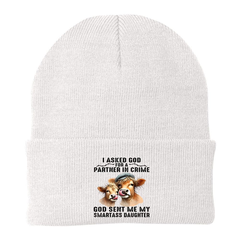 I Asked God Partner In Crime He Sent Me My Smartass Daughter Beanie