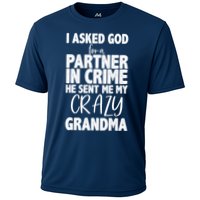 Crazy Grandma Partner In Crime Cooling Performance Crew T-Shirt