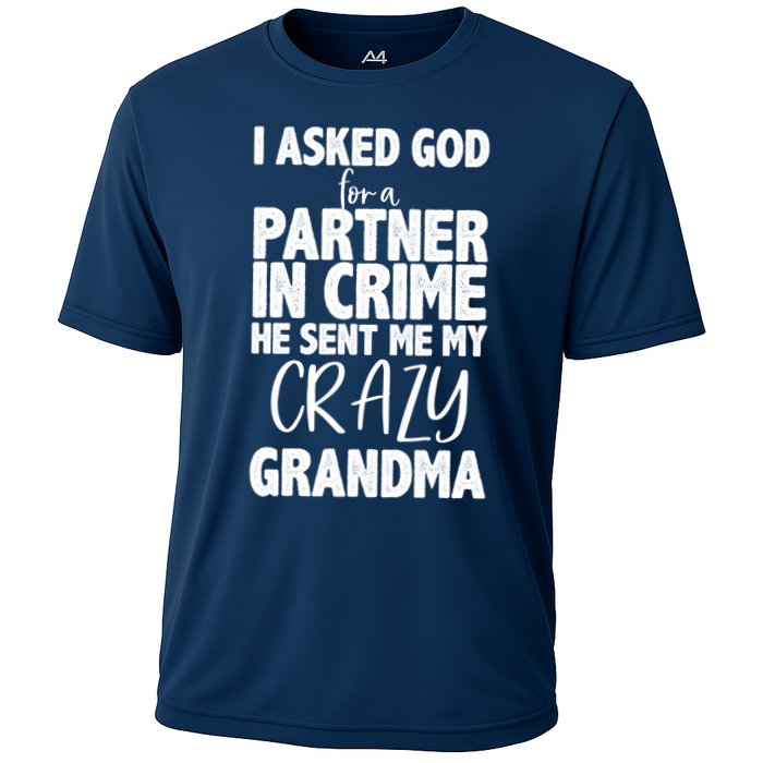 Crazy Grandma Partner In Crime Cooling Performance Crew T-Shirt