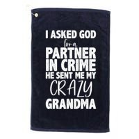 Crazy Grandma Partner In Crime Golf Towel