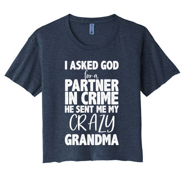 Crazy Grandma Partner In Crime Crop Top