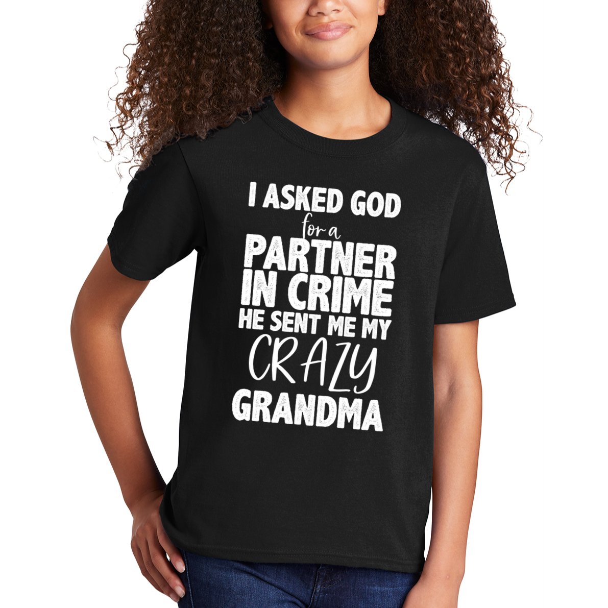 Crazy Grandma Partner In Crime Kids T-Shirt