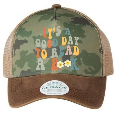 Its A Good Day To Read Books Bookish Groovy Reader Reading Gift Legacy Tie Dye Trucker Hat