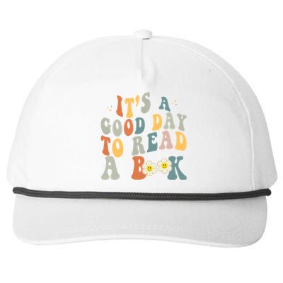 Its A Good Day To Read Books Bookish Groovy Reader Reading Gift Snapback Five-Panel Rope Hat