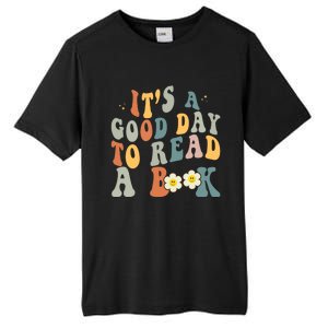 Its A Good Day To Read Books Bookish Groovy Reader Reading Gift Tall Fusion ChromaSoft Performance T-Shirt