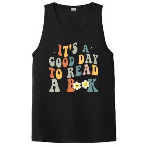 Its A Good Day To Read Books Bookish Groovy Reader Reading Gift PosiCharge Competitor Tank