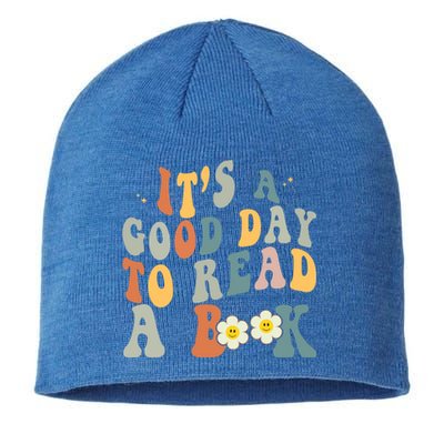 Its A Good Day To Read Books Bookish Groovy Reader Reading Gift Sustainable Beanie