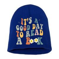 Its A Good Day To Read Books Bookish Groovy Reader Reading Gift Short Acrylic Beanie